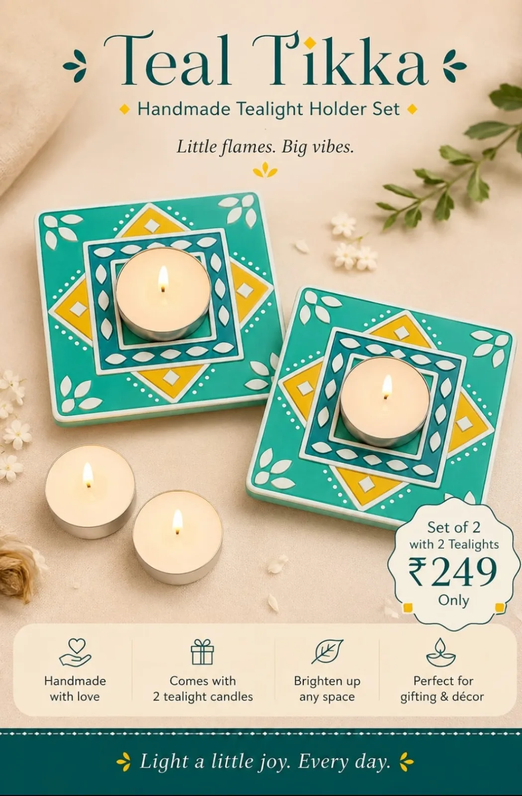 Teal Tikka Tealights