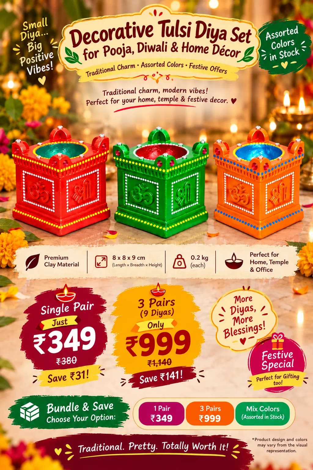 Tulsi Diyas