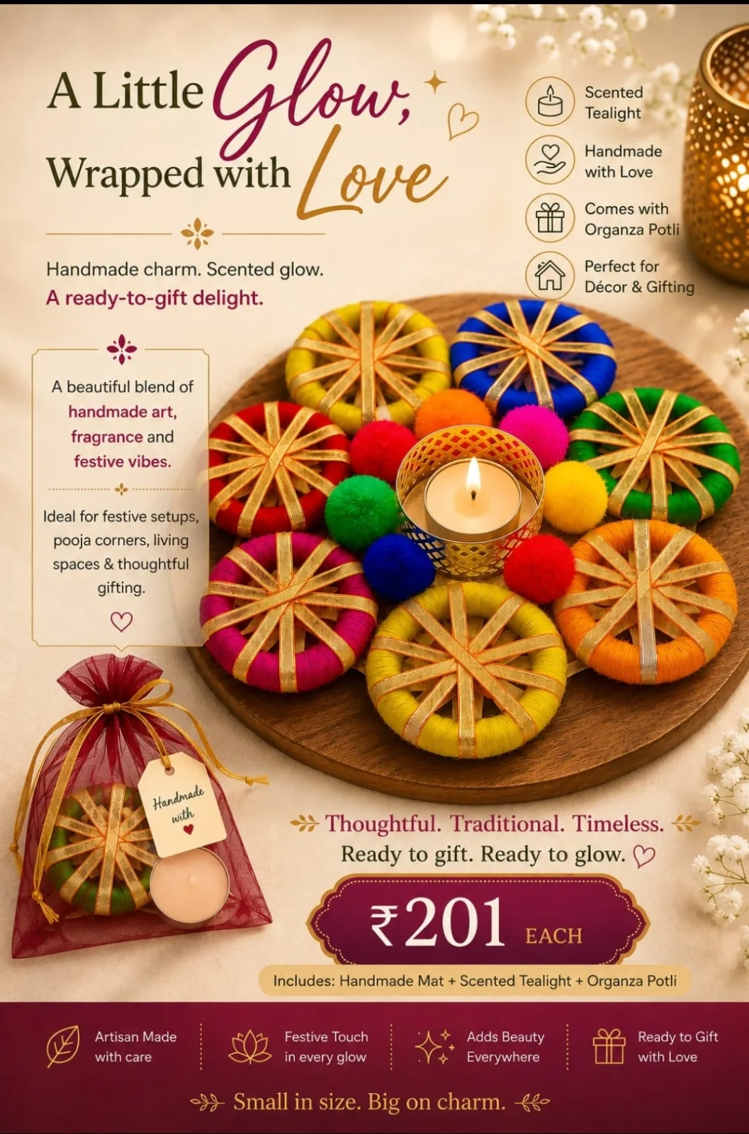 Rangoli Tealight Mat