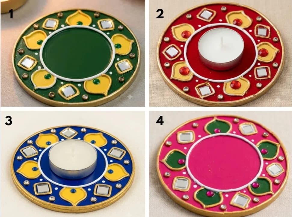 Kutch Style Tealight Holders